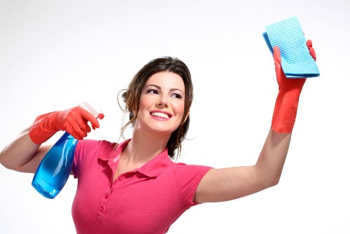 Professional cleaning team maintaining an office in SW5